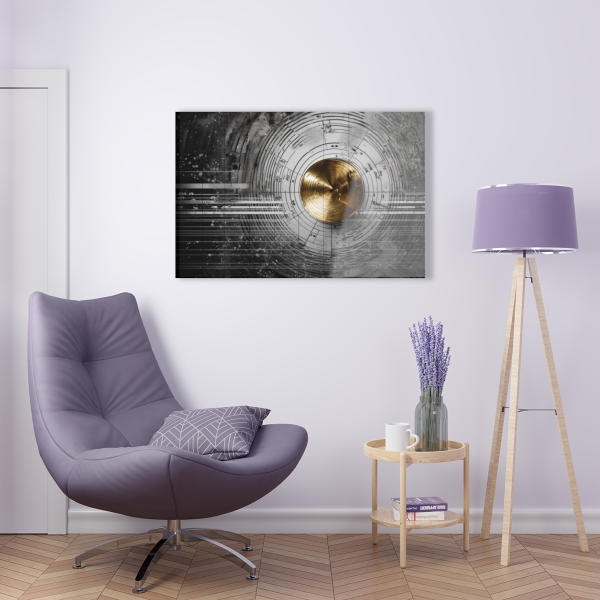 Infinity Melody: Music Abstraction - Acrylic Print for Wall Office Decor