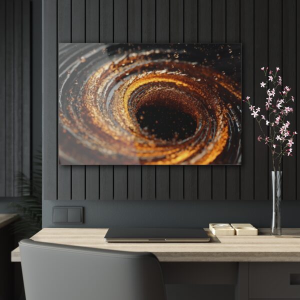 Black Hole Abstraction: Acrylic Print for Wall & Office Decor