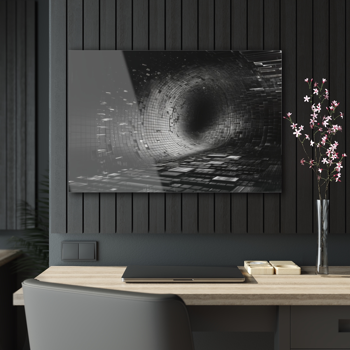 78315-43.jpg Dynamic Turbulence: Abstract Acrylic Print for Wall & Office Decor