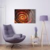 Metallic Spiral: Abstract Wall Art Decor - Acrylic Print