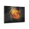 Fiery Frost: Abstract Fire Ice Wall Art Acrylic Print