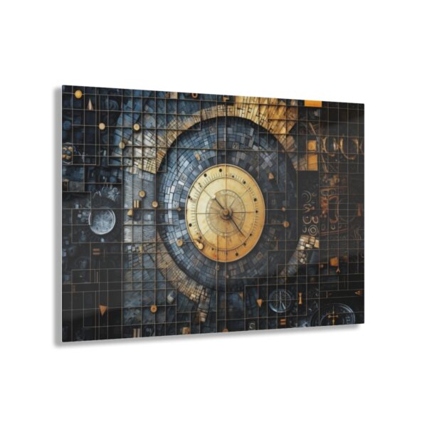 Time Travels: Abstract Journey Wall Art Acrylic Print