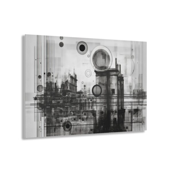 Architectural Abstraction: Office Wall Decor - Acrylic Print