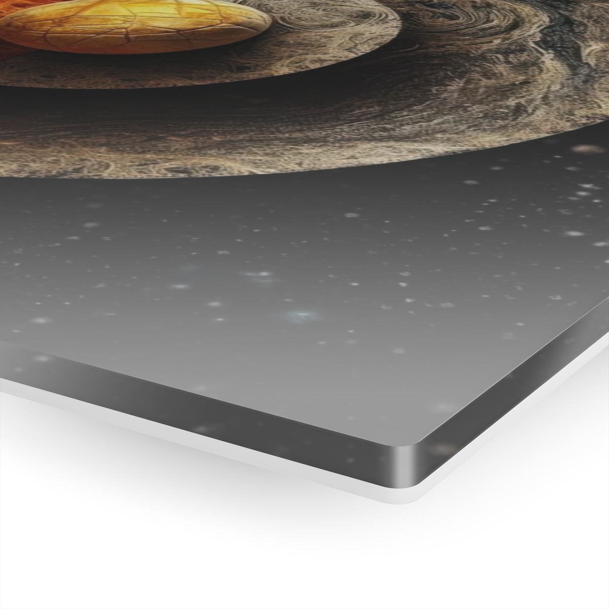 Hot & Cold Harmony: Abstract Wall Art - Acrylic Print