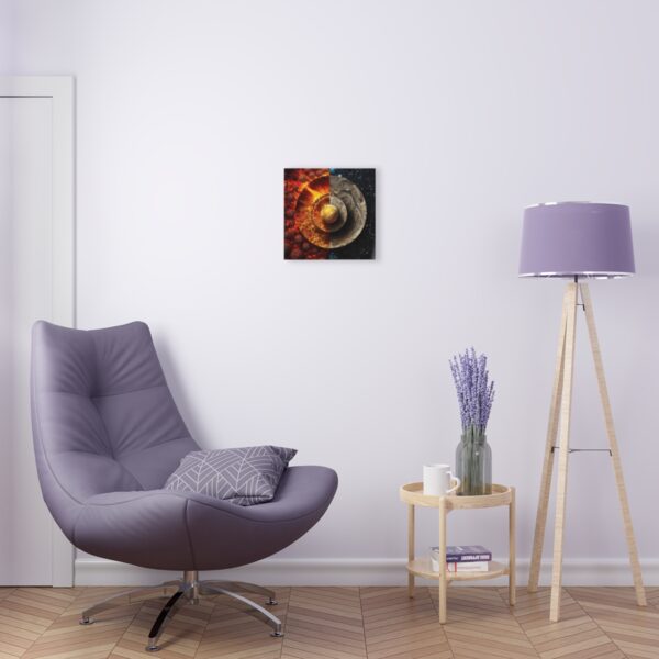 Hot & Cold Harmony: Abstract Wall Art - Acrylic Print