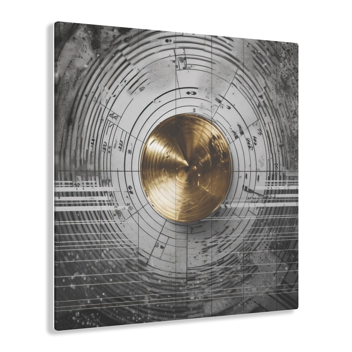 Infinity Melody: Music Abstraction - Acrylic Print for Wall Office Decor