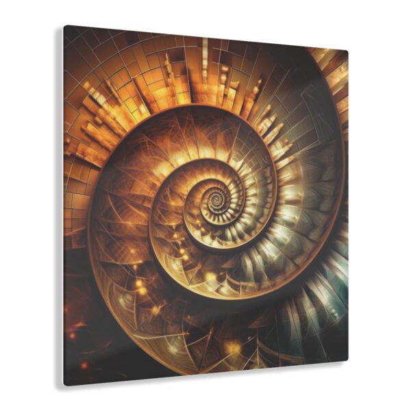 SpiPal Time: Abstract Harmony - Acrylic Print for Wall & Office Decor