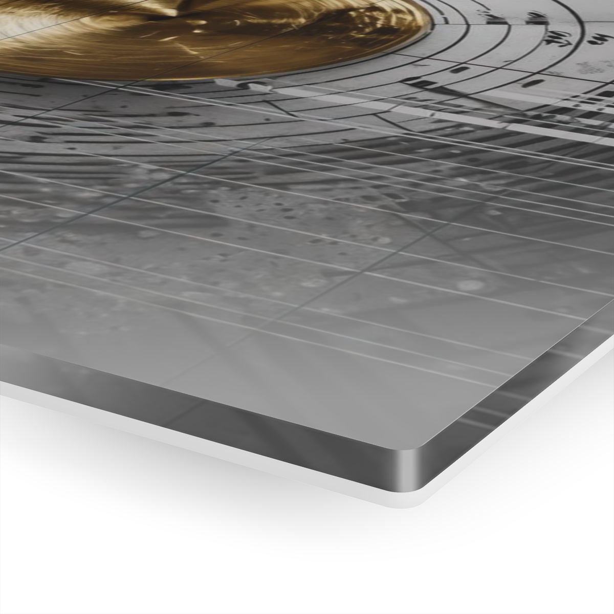 Infinity Melody: Music Abstraction - Acrylic Print for Wall Office Decor