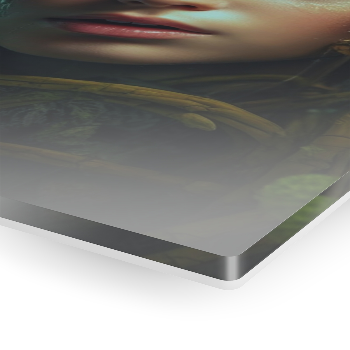 Seaweed Girl: Abstract Oceanic Delight - Acrylic Print for Wall Art Decor & Office Wall Decor