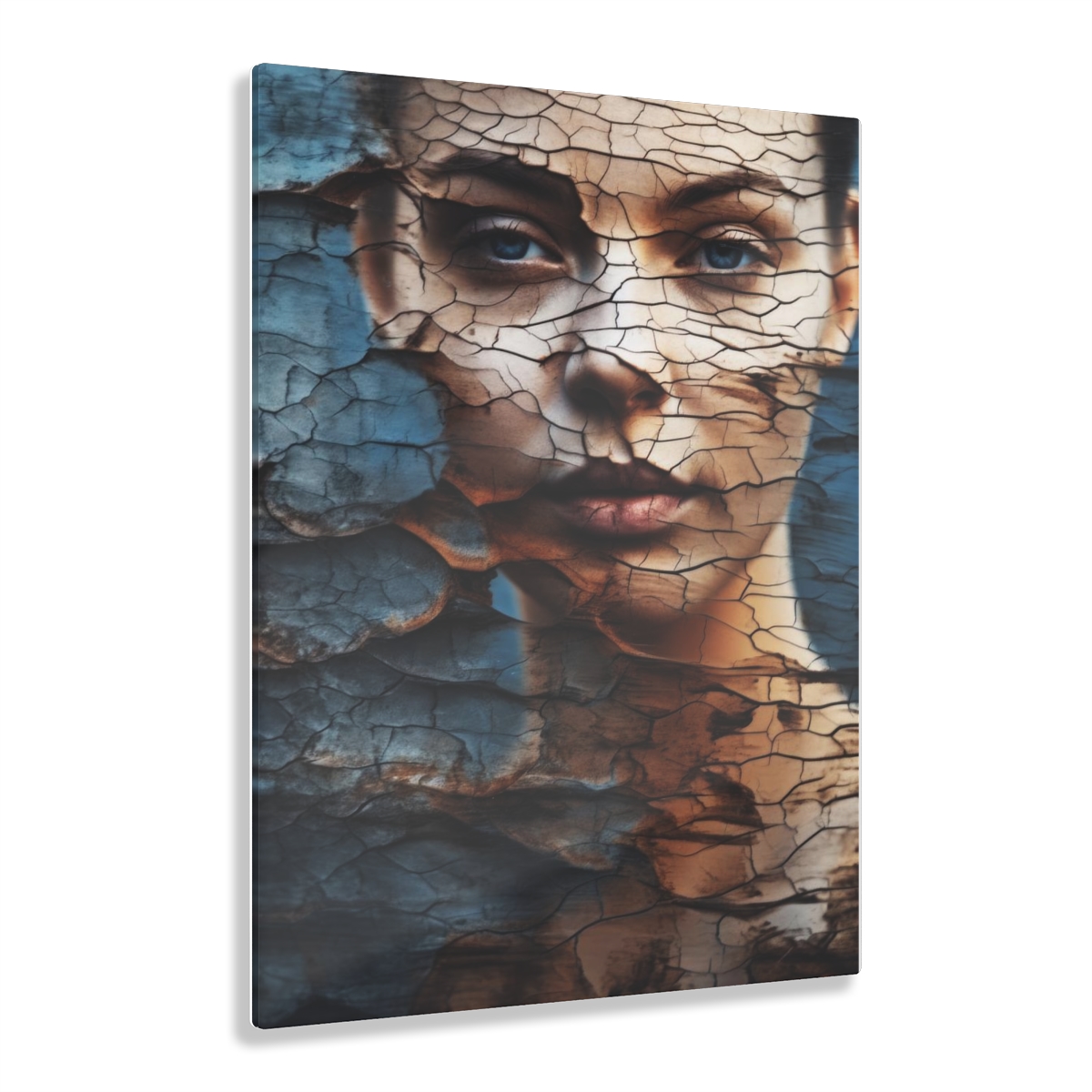 Vibrant Essence: Abstract Life's Reflection Acrylic Print