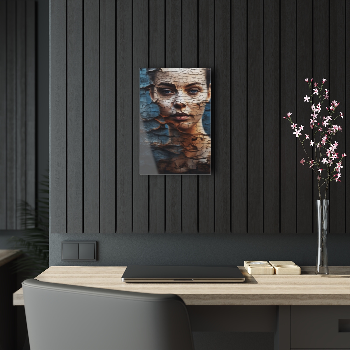 Vibrant Essence: Abstract Life's Reflection Acrylic Print