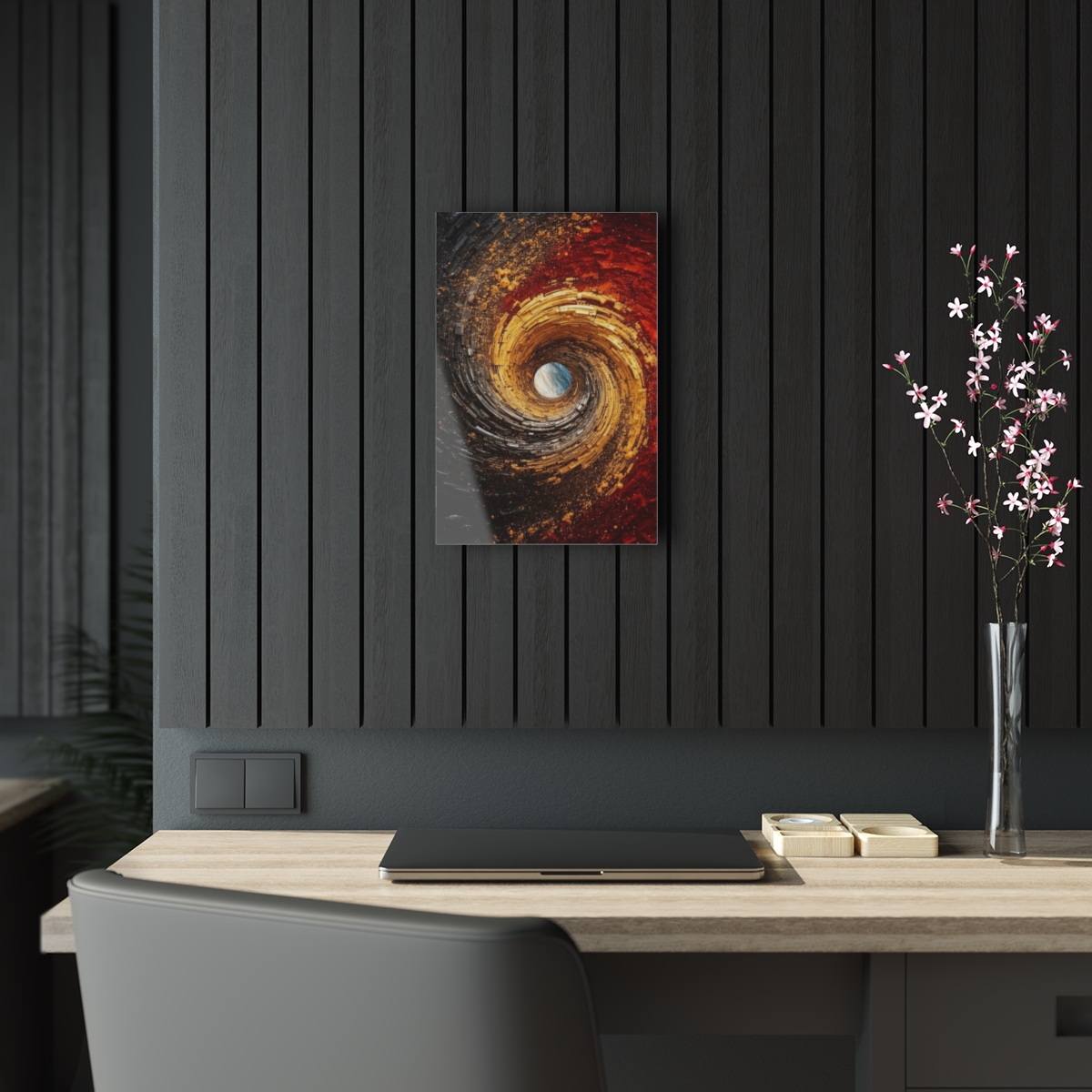 Swirling Abstract: Acrylic Print for Wall & Office Décor