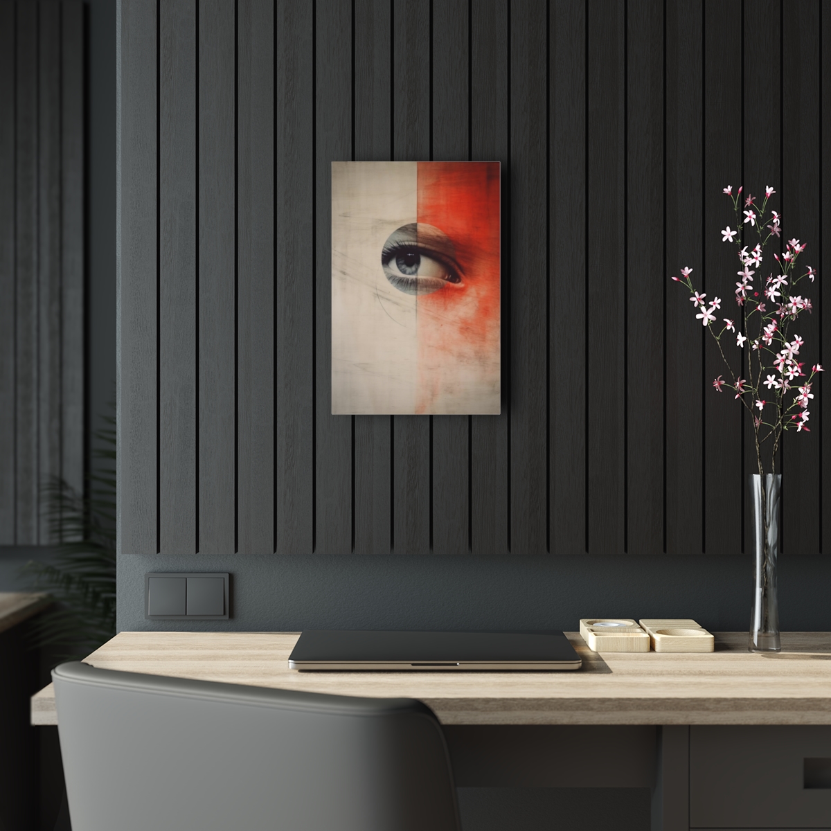 Mystic Vision: Abstract Soul Eye Acrylic Print