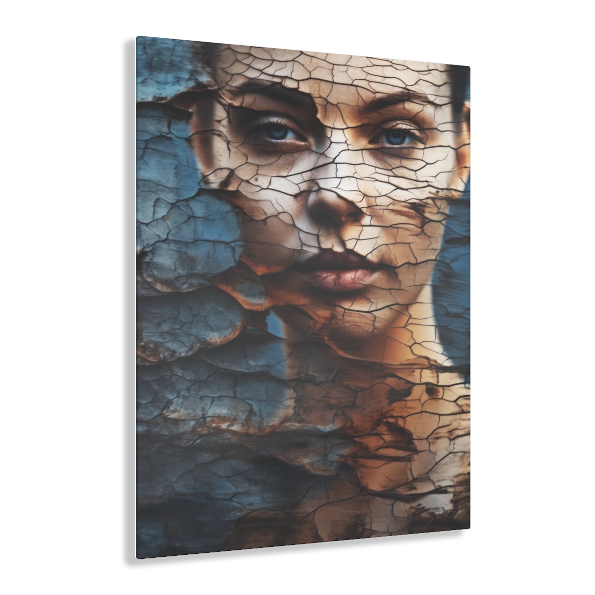 Vibrant Essence: Abstract Life's Reflection Acrylic Print