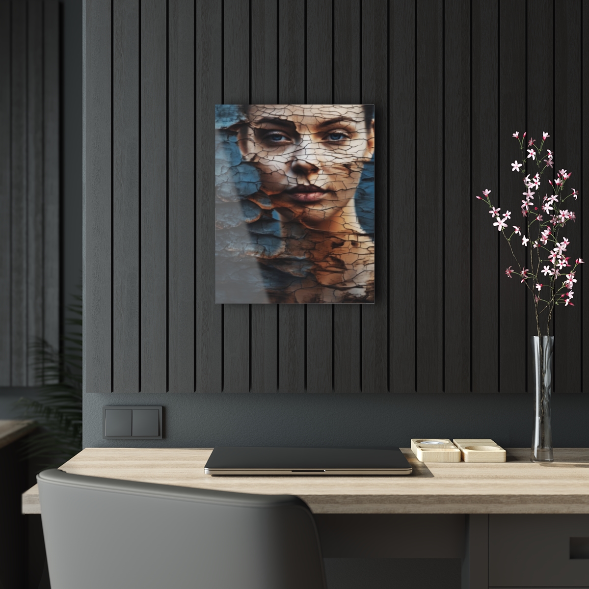 Vibrant Essence: Abstract Life's Reflection Acrylic Print