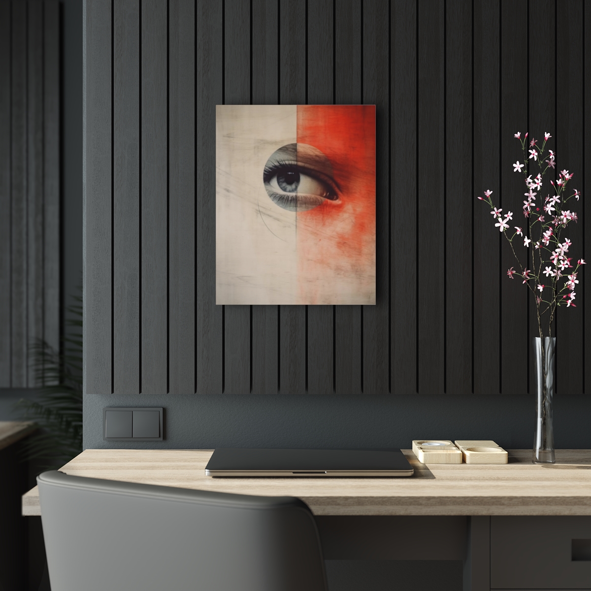 Mystic Vision: Abstract Soul Eye Acrylic Print