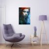 Contrasting Serenity: Abstract Girl in Warm and Cold - Acrylic Print