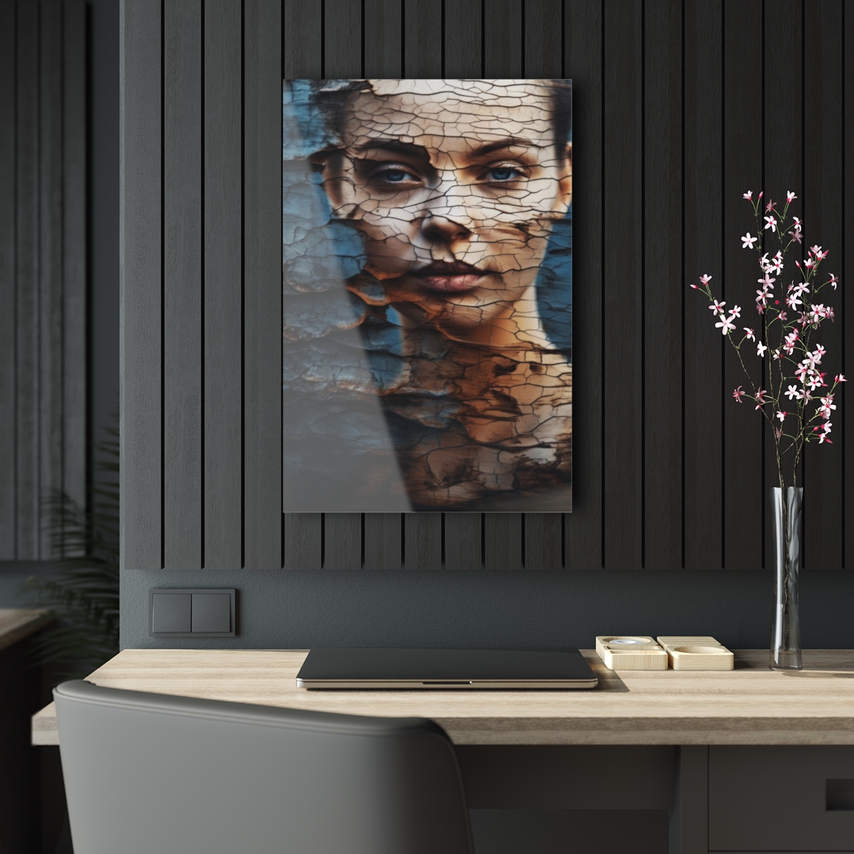 Vibrant Essence: Abstract Life's Reflection Acrylic Print