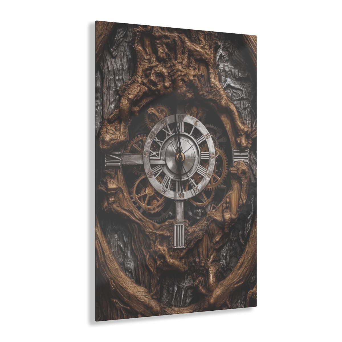 Eternal Moments: Abstract Acrylic Print for Office Wall Decor