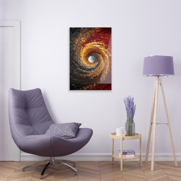 Swirling Abstract: Acrylic Print for Wall & Office Décor