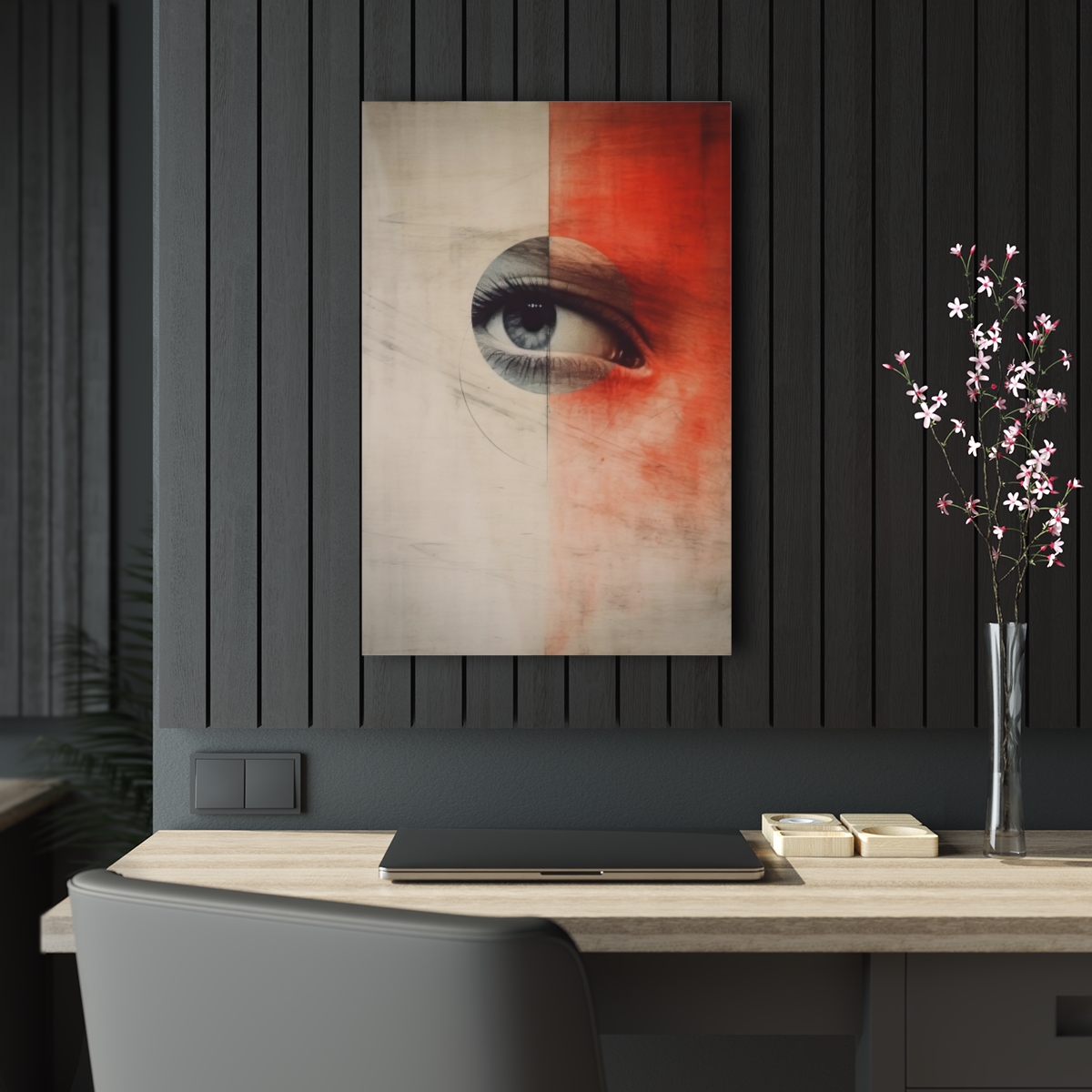 Mystic Vision: Abstract Soul Eye Acrylic Print