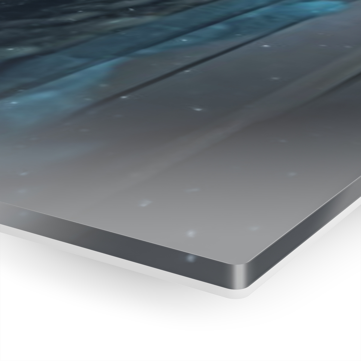 Serenity in Blue: Abstract Girl with Blue Eyes - Acrylic Print