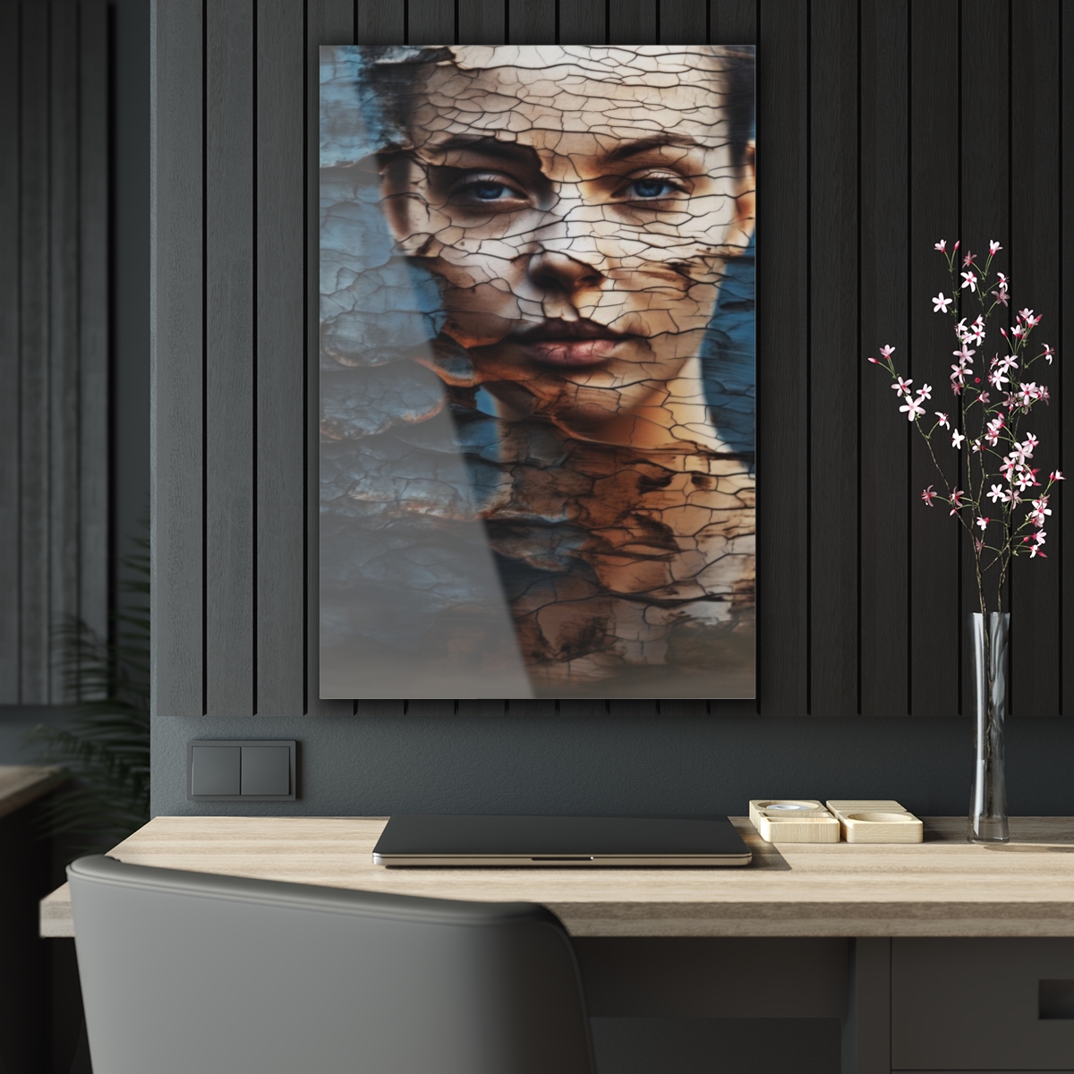 Vibrant Essence: Abstract Life's Reflection Acrylic Print