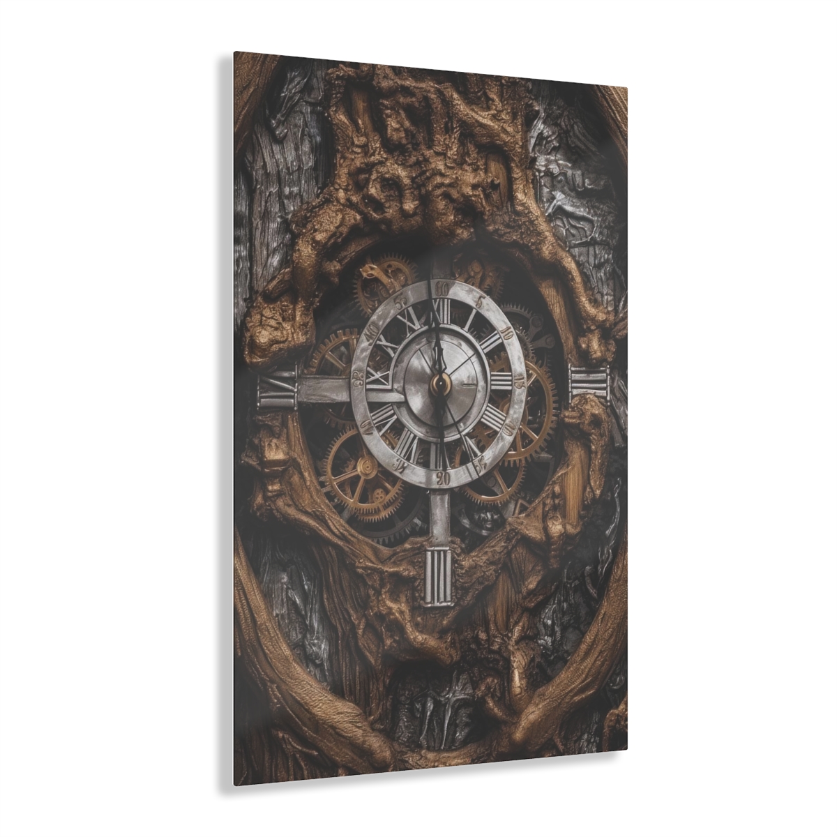 Eternal Moments: Abstract Acrylic Print for Office Wall Decor