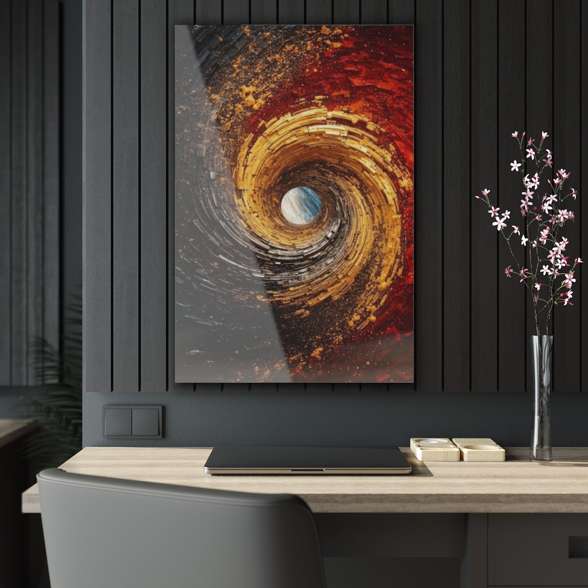 Swirling Abstract: Acrylic Print for Wall & Office Décor