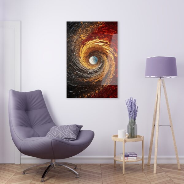 Swirling Abstract: Acrylic Print for Wall & Office Décor