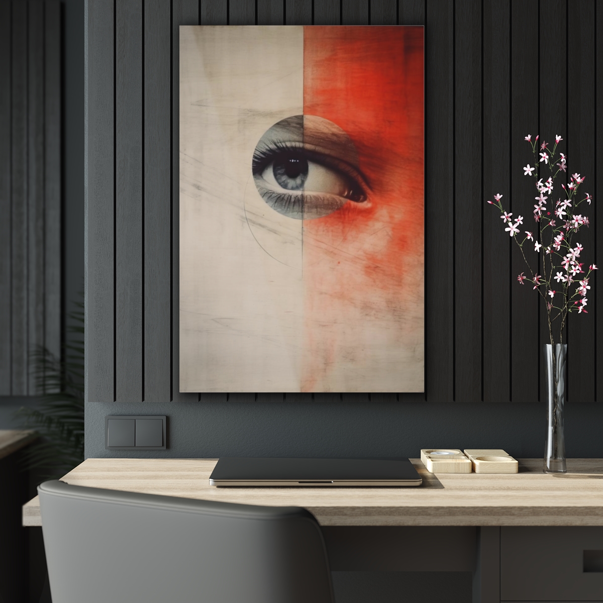 Mystic Vision: Abstract Soul Eye Acrylic Print