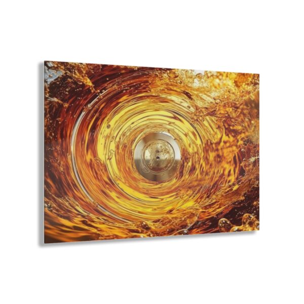 Fluidic Vortex: Abstract Serenity Acrylic Print for Inspiring Wall Art Decor