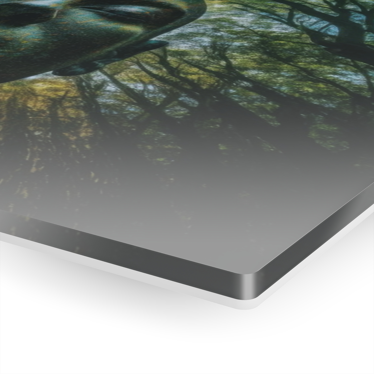 Living Forest Reverie: Nature's Abstract Symphony - Acrylic Print for Wall & Office Decor