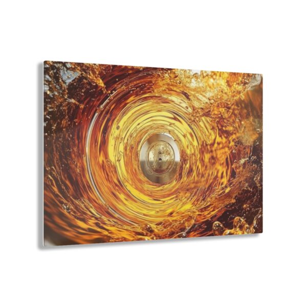 Fluidic Vortex: Abstract Serenity Acrylic Print for Inspiring Wall Art Decor