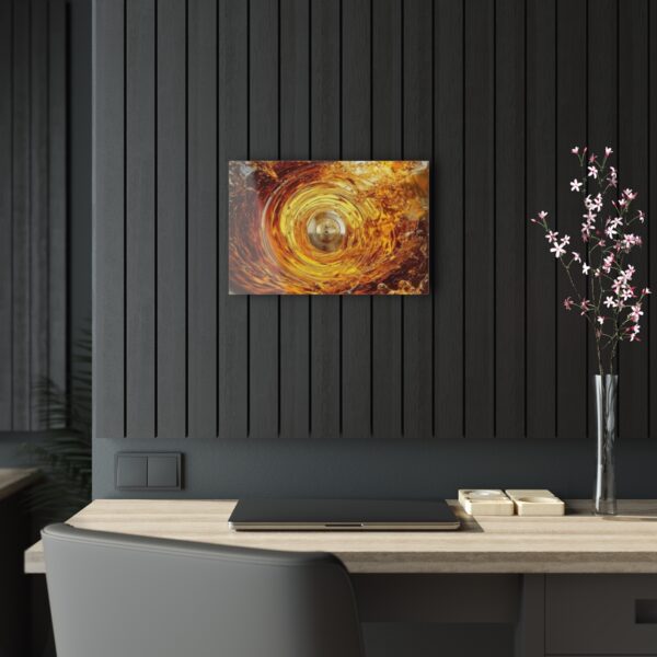 Fluidic Vortex: Abstract Serenity Acrylic Print for Inspiring Wall Art Decor