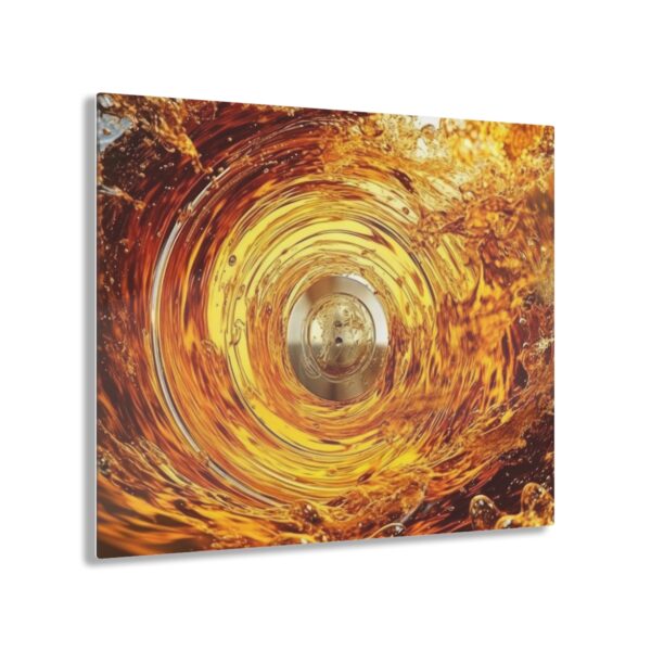 Fluidic Vortex: Abstract Serenity Acrylic Print for Inspiring Wall Art Decor