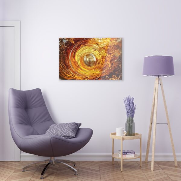 Fluidic Vortex: Abstract Serenity Acrylic Print for Inspiring Wall Art Decor